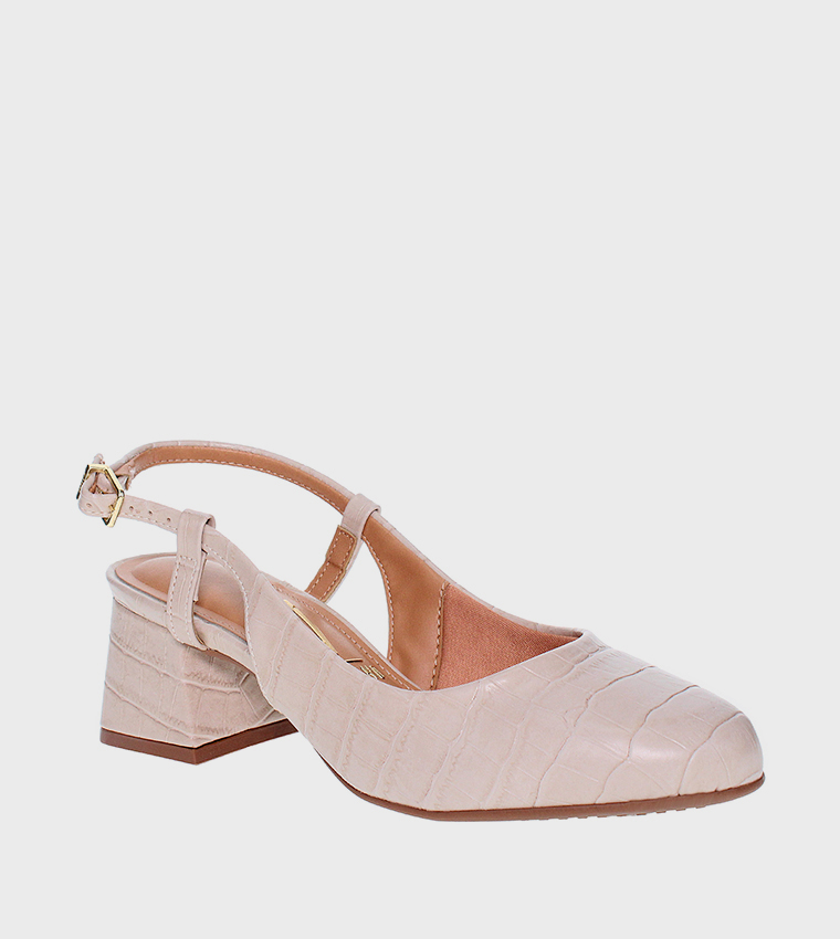 JANIAH Textured Slingback Pumps