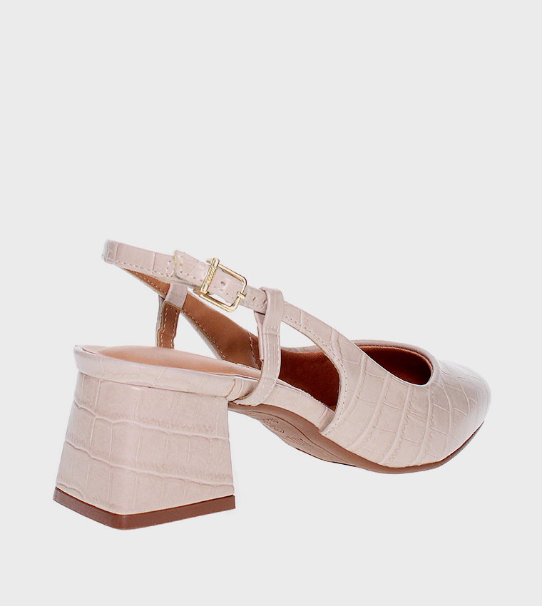 JANIAH Textured Slingback Pumps