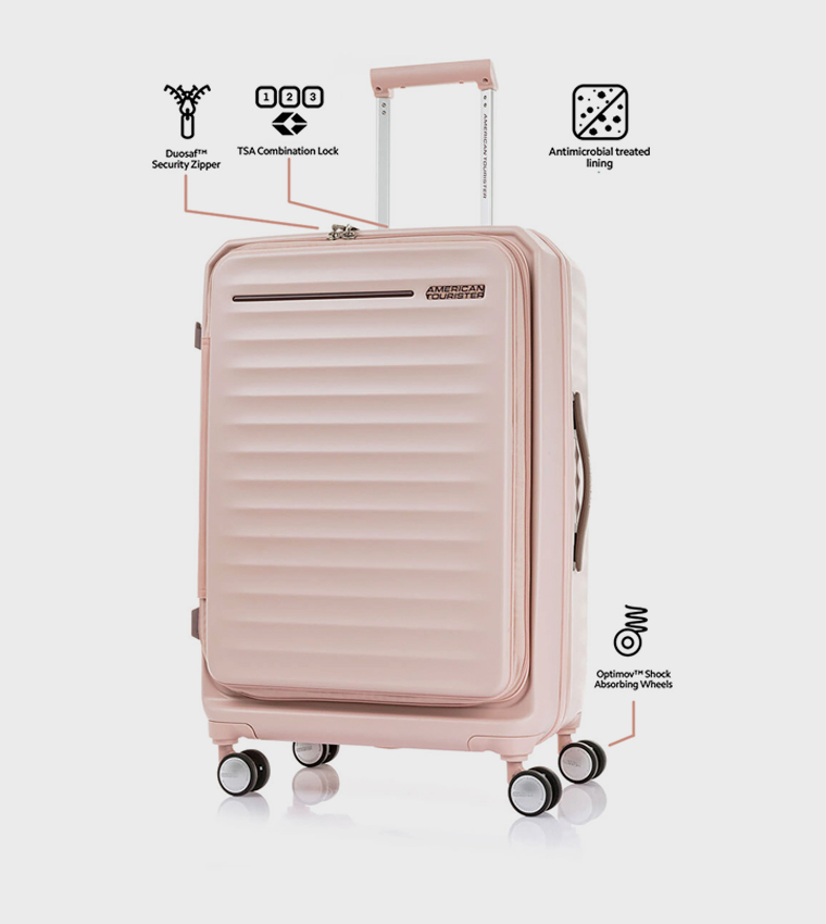 FRONTEC Spinner Trolley Bag, 79cm - 3 Years Global Warranty