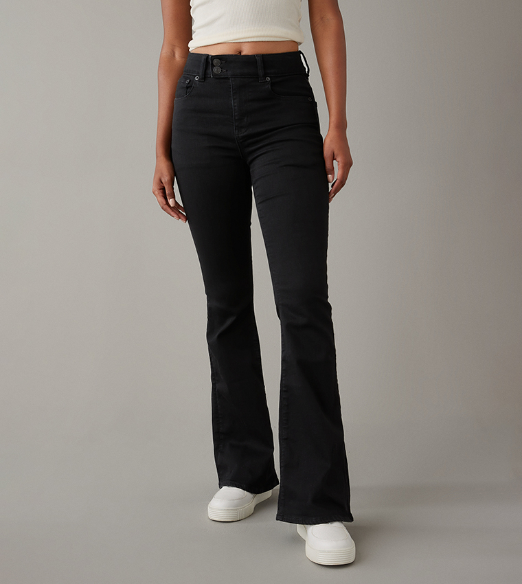 American eagle black high waisted jeggings best sale