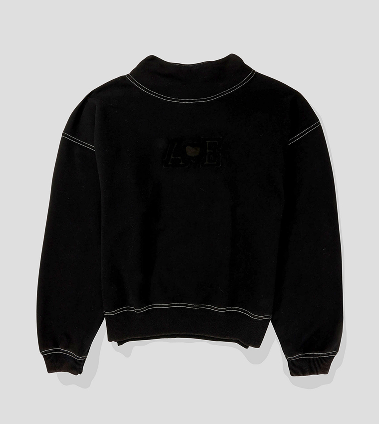 Contrast Stitch Detail Sweatshirt