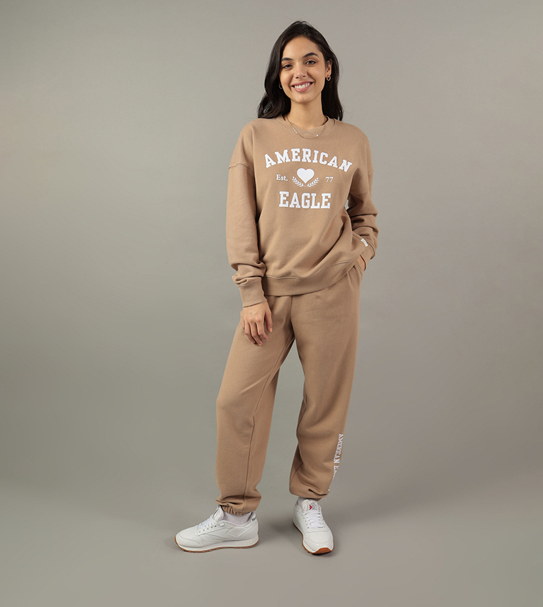 Logo Printed Crew Neck Sweatshirt