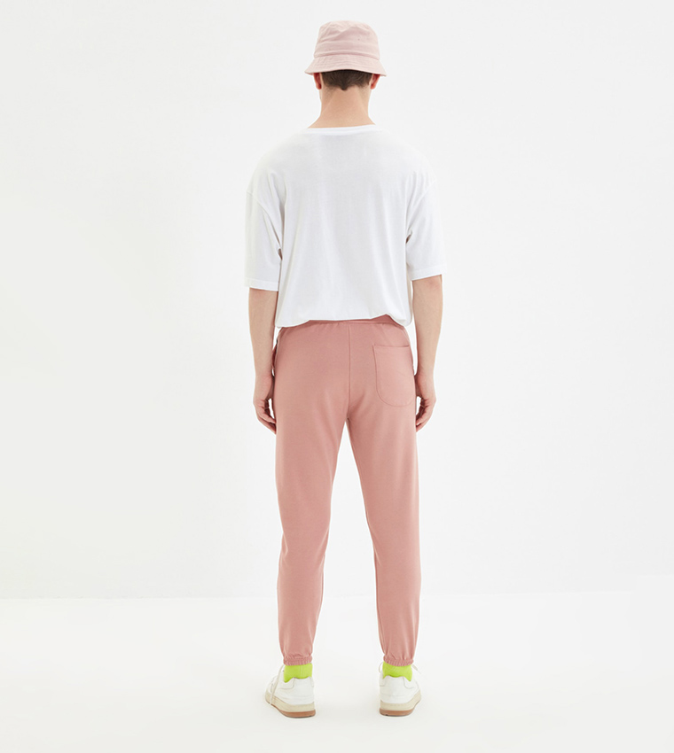 light pink joggers mens