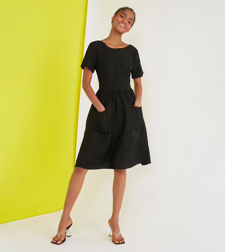 Marelle Pocket Dress - Black main image 0