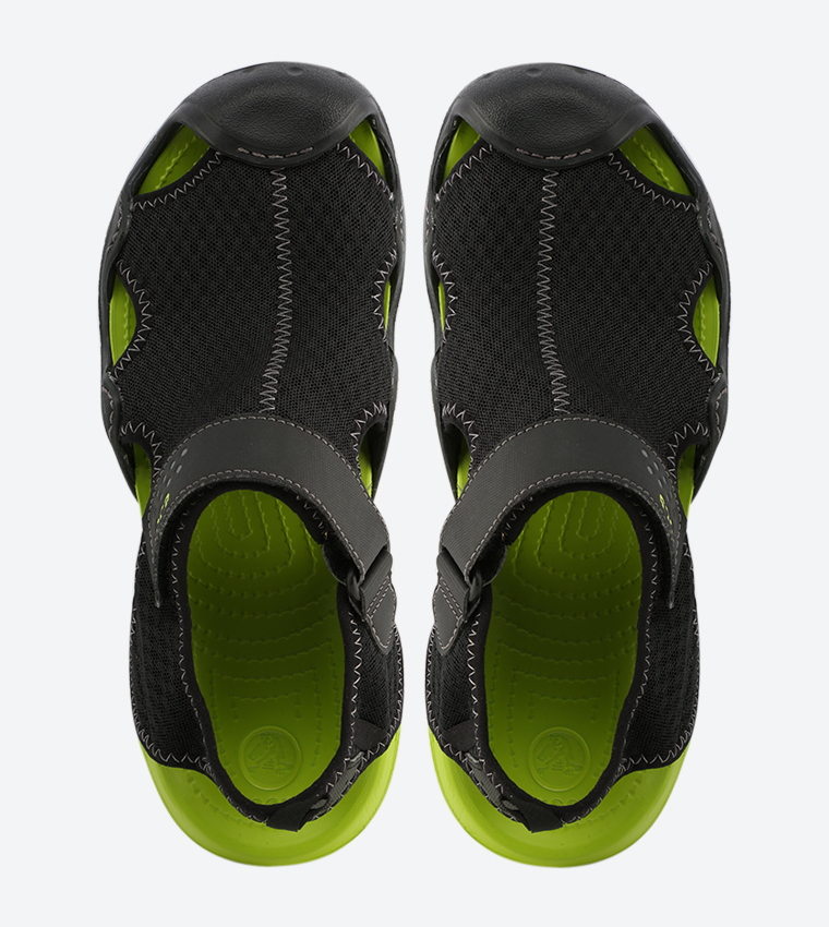 Buy Crocs Swiftwater Sandals Black CR 15041 09W BLACK VOLTGREEN In Black 6thStreet Qatar