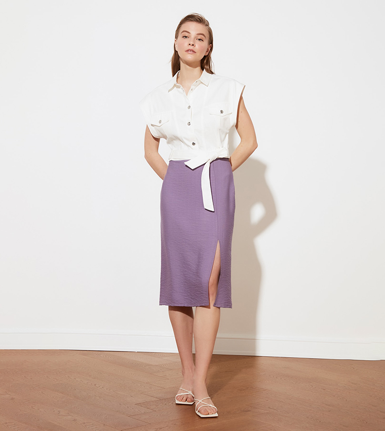 Izela Midi Skirt in Multi Rose Bud