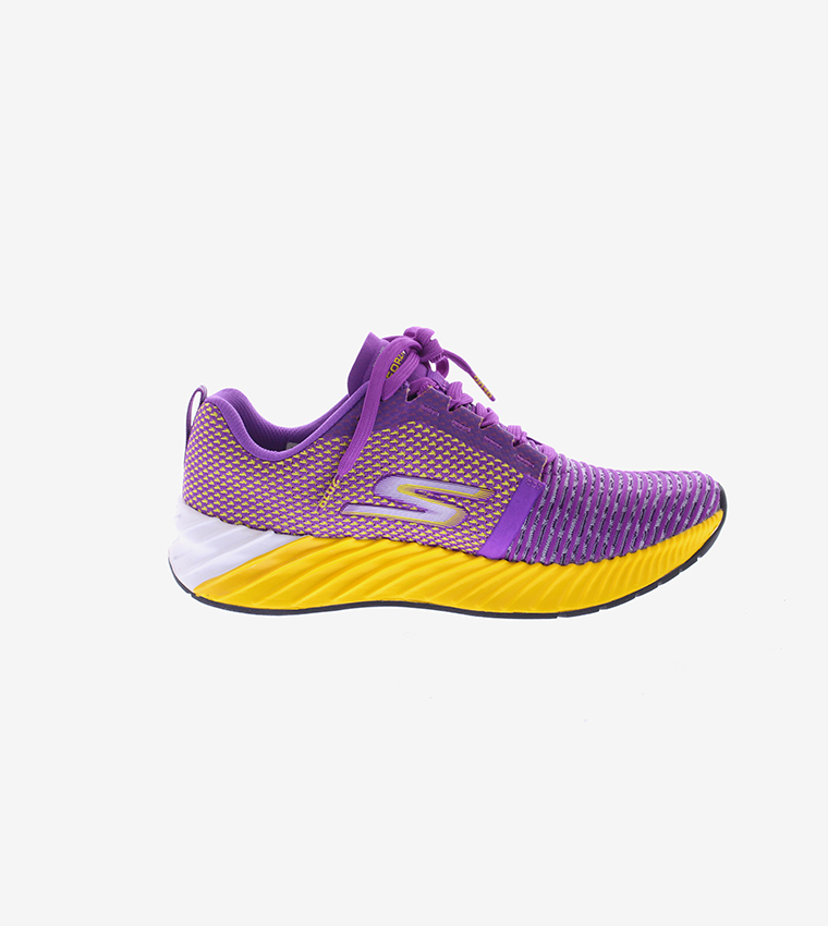 Buy Skechers Go Run Forza 3 Woven Lace Up Shoes In Purple 6thStreet Oman