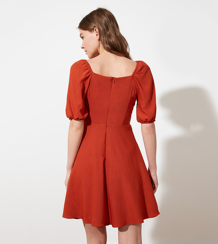 Causal A Line Mini Shirt Dress
