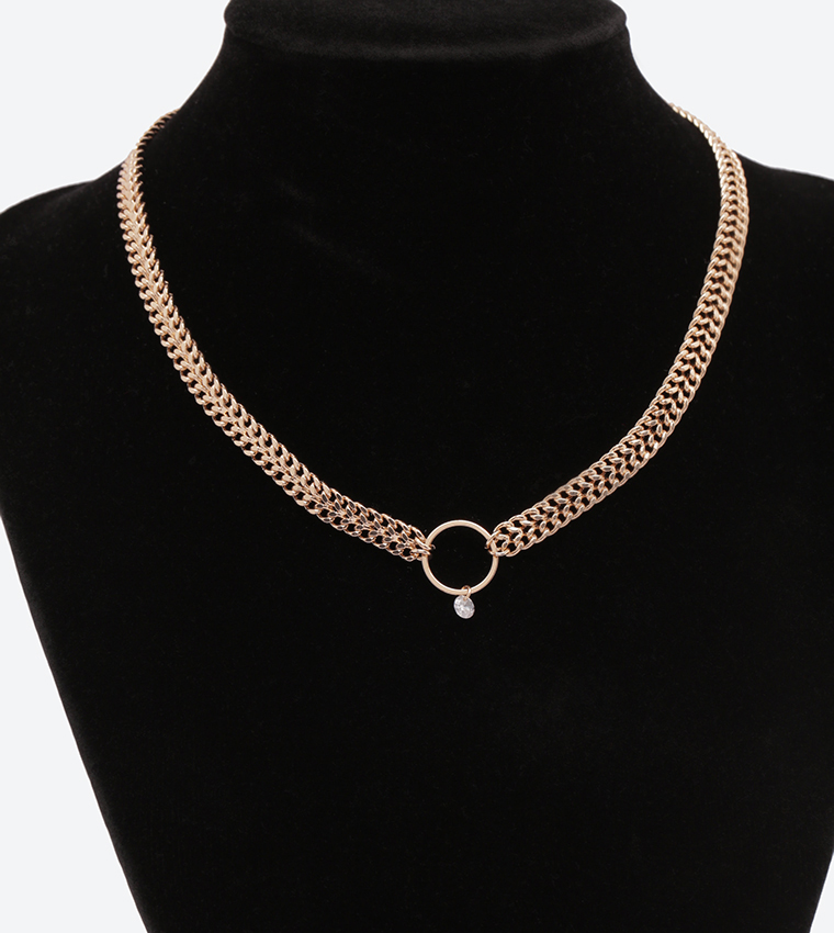 Trendy Neck Chain Jewellery - Multi