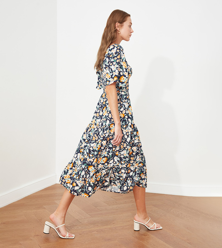 Balloon Sleeve Dress 