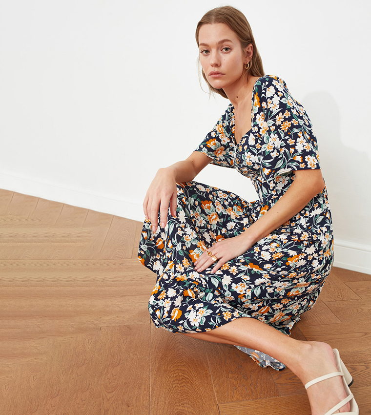 Balloon Sleeve Dress 