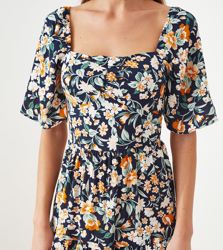 Balloon Sleeve Dress 