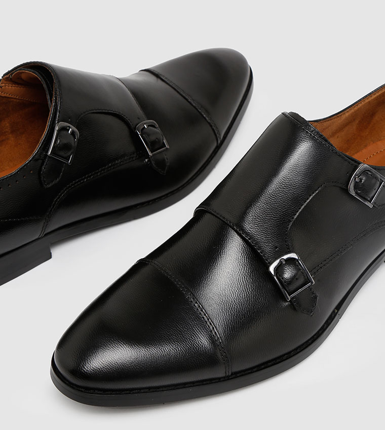 Buy Aldo Monk Strap Shoes For Men Black In Black | 6thStreet Saudi Arabia