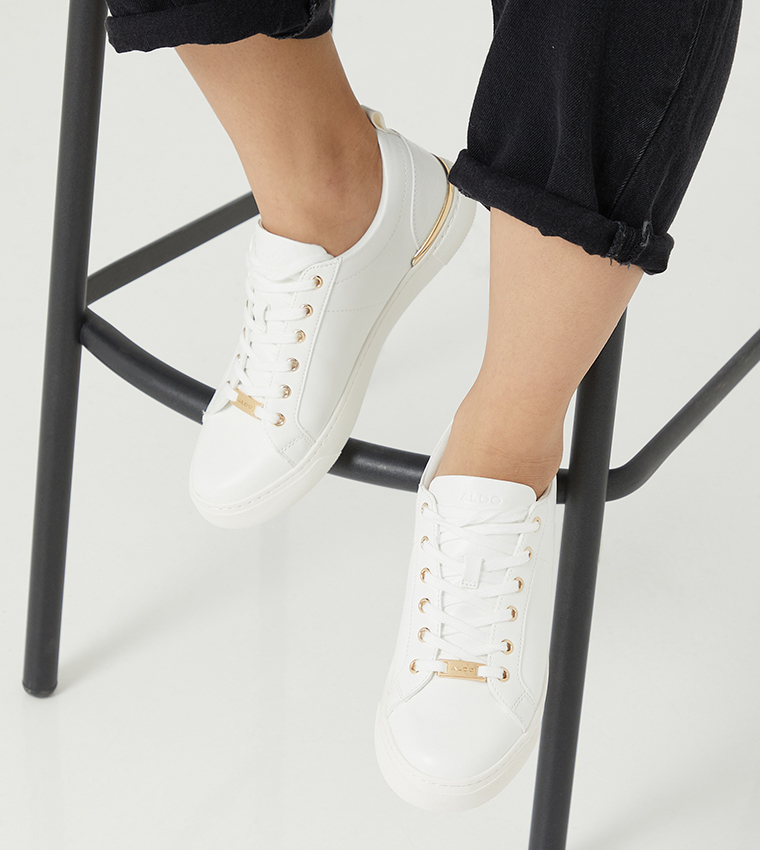 Buy Aldo Dilathiel Lace Up Shoes White In White 6thStreet Oman