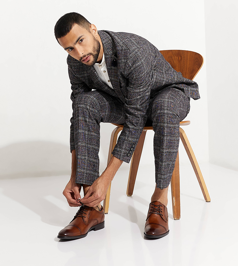 Cortleyflex Derby Formal Shoes-brown-Flex Collections 