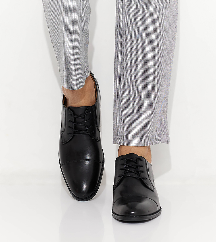 Cortleyflex Derby Formal Shoes-black-Flex Collections 