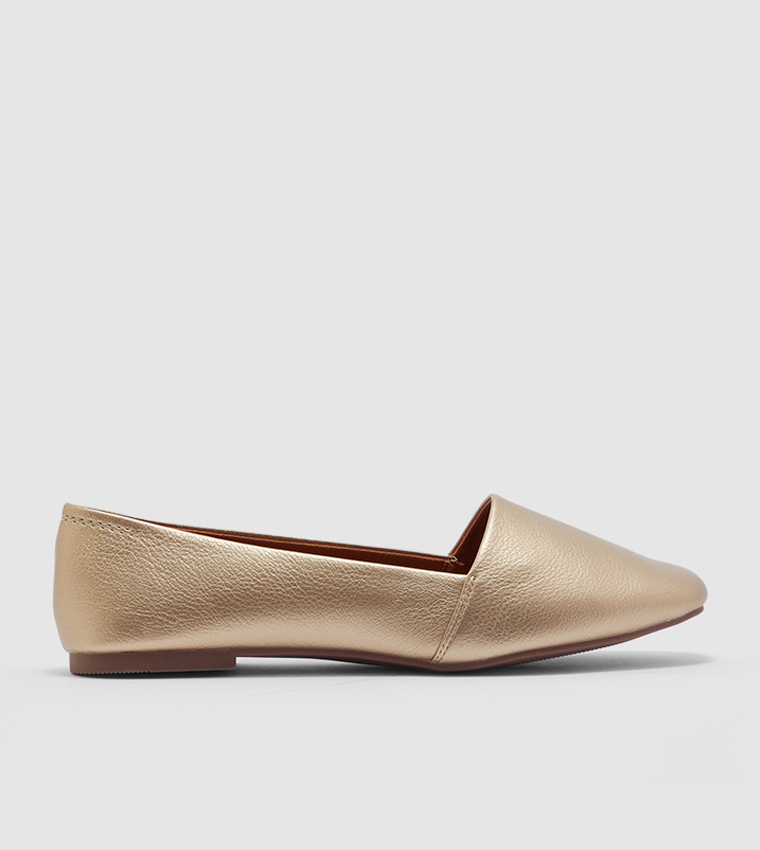 Solid Ballerinas-Gold
