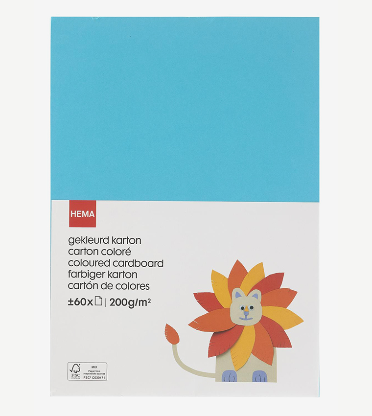 Buy hema coloured cardboard 60 pack in multiple colors 6thstreet qatar
