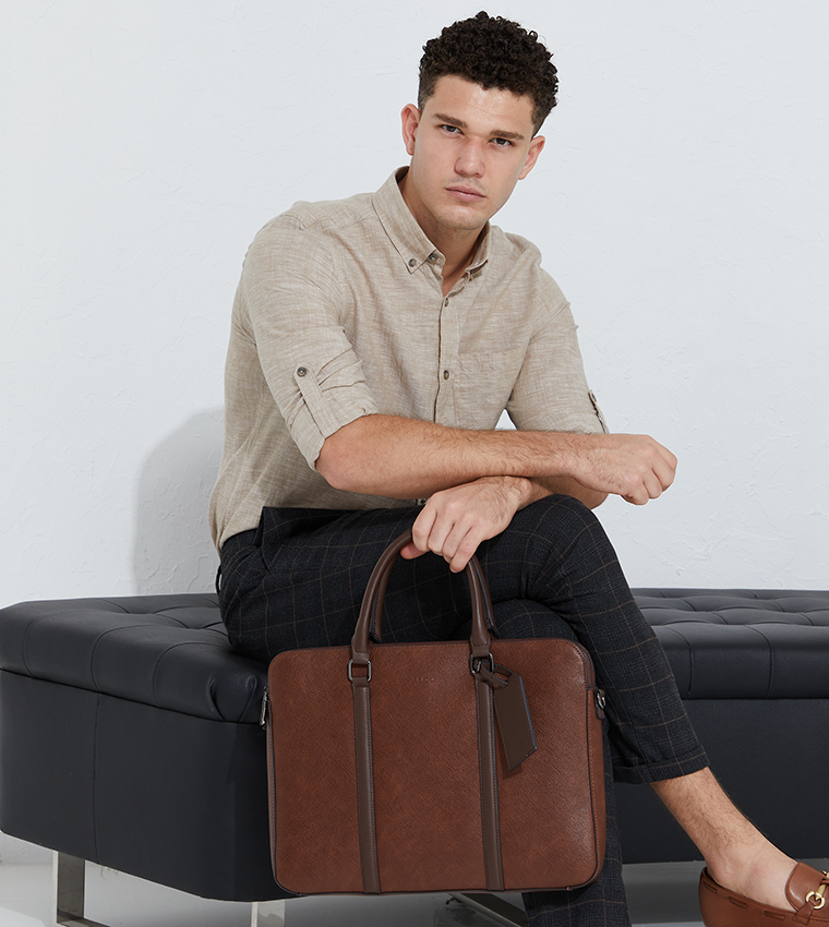 Buy Aldo Removable Strap Tet Laptop Bag In Brown 6thStreet Qatar