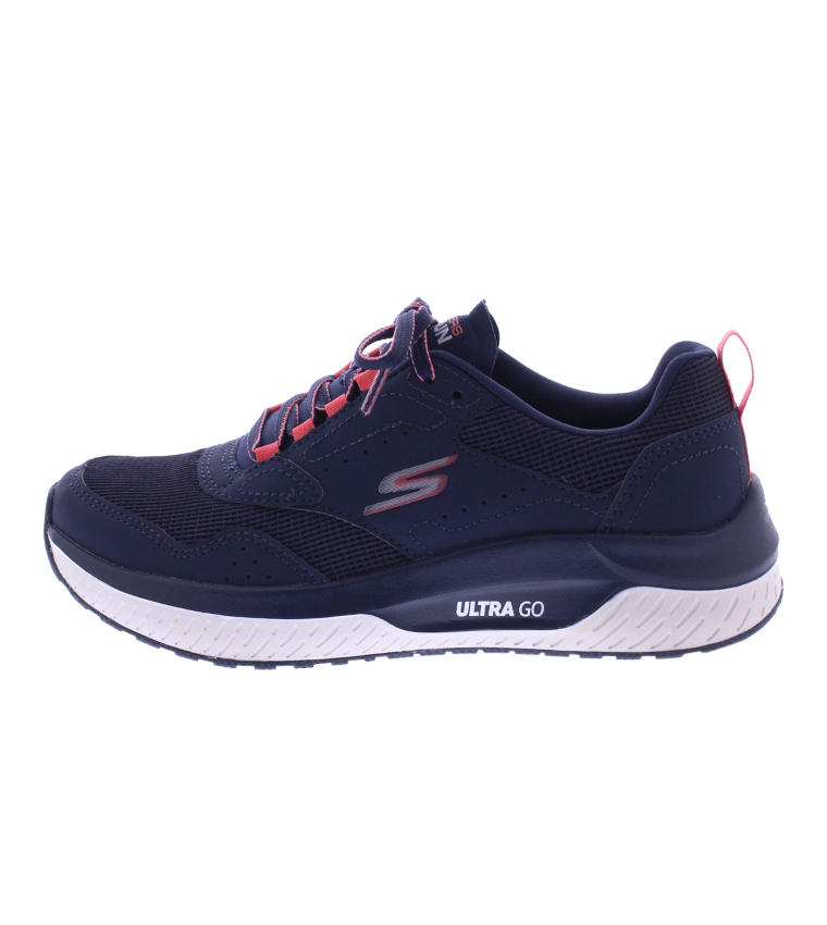 Navy and pink skechers on sale