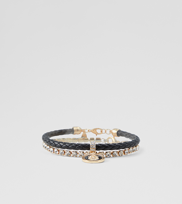 ALDO Wyledelia evil eye charm bracelet in gold | ASOS