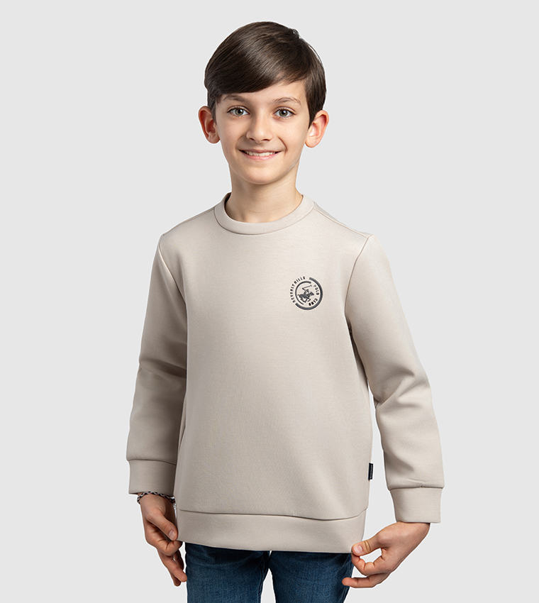 Logo Printed Crew Neck Sweatshirt