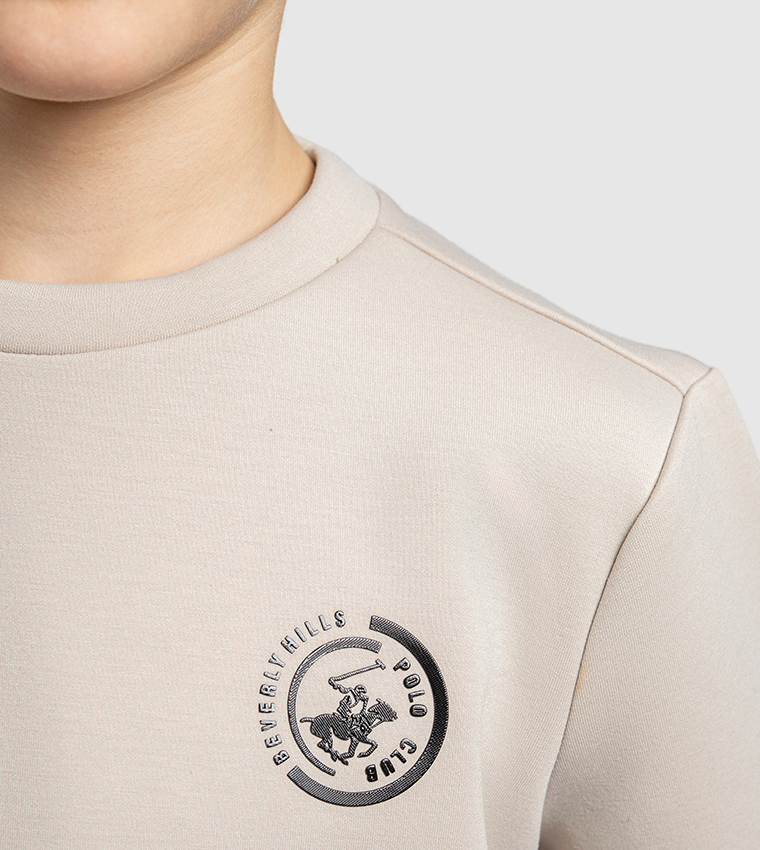 Logo Printed Crew Neck Sweatshirt