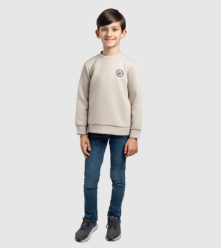 Logo Printed Crew Neck Sweatshirt