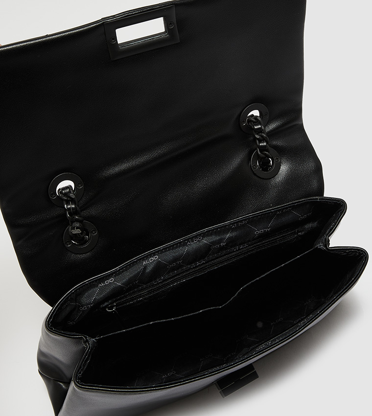 Buy Aldo KEDIGOMMA Quilted Flap Cross Body Bag In Black 6thStreet Oman