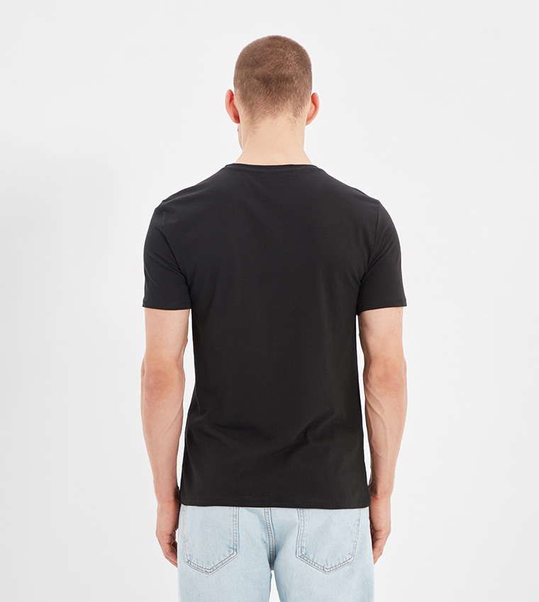 Slim black hot sale t shirt