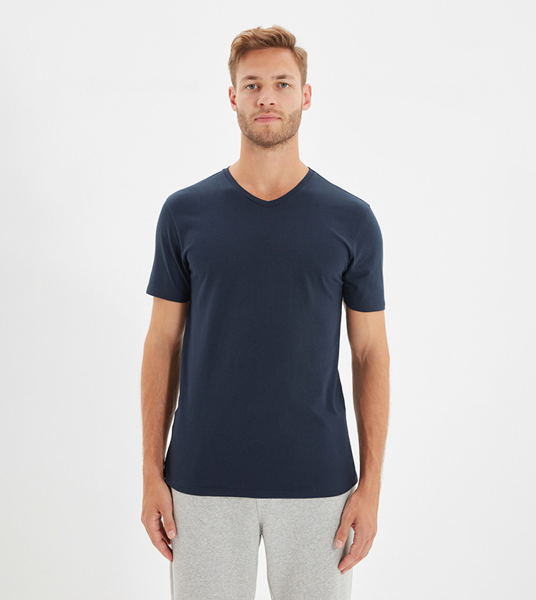 Slim fit sale v neck shirt