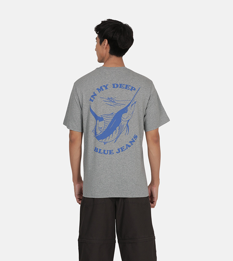 Graphic Print Short Sleeves Casual T-Shirt