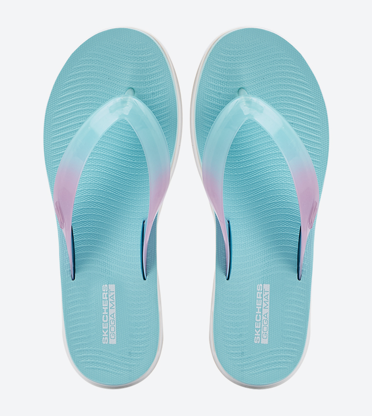 Buy Skechers Nextwave Ultra Round Toe Flip Flops Blue In Blue 6thStreet Kuwait