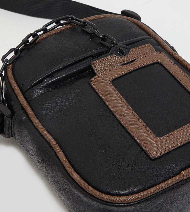 Enzo Zippered Cross Body Bag 