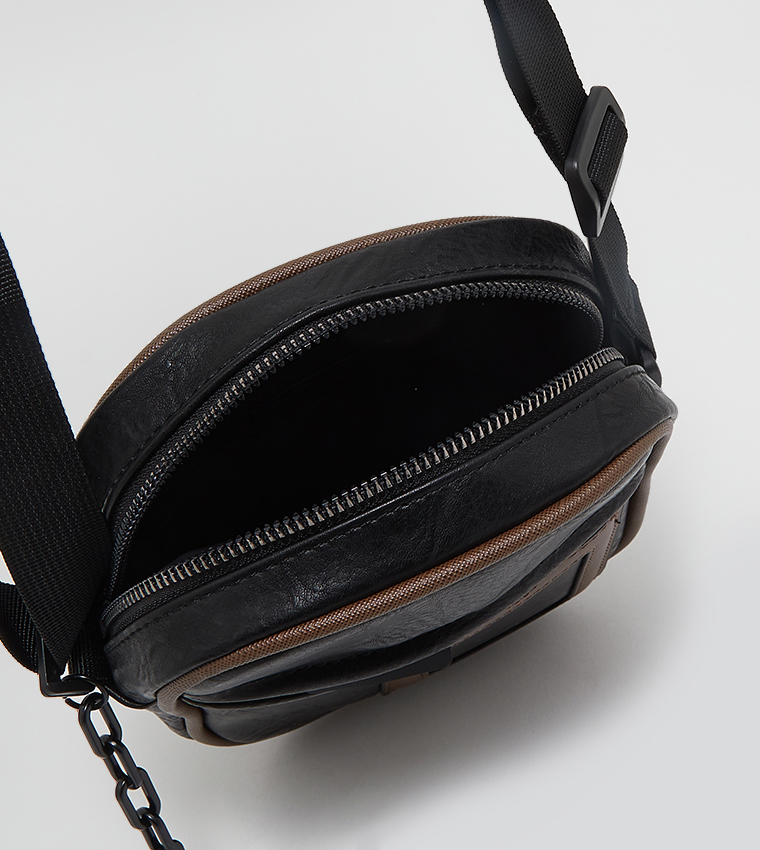 Enzo Zippered Cross Body Bag 