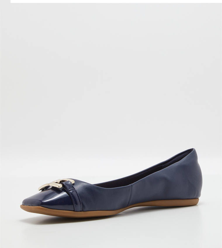 QAELDAN Square Toe Ballerinas