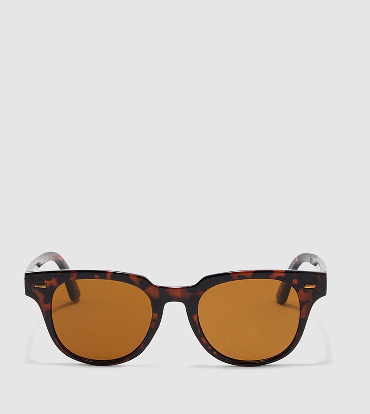 Buy Aldo Accessories Nydigow Tortoise Shell Frame Sunglasses In Brown ...