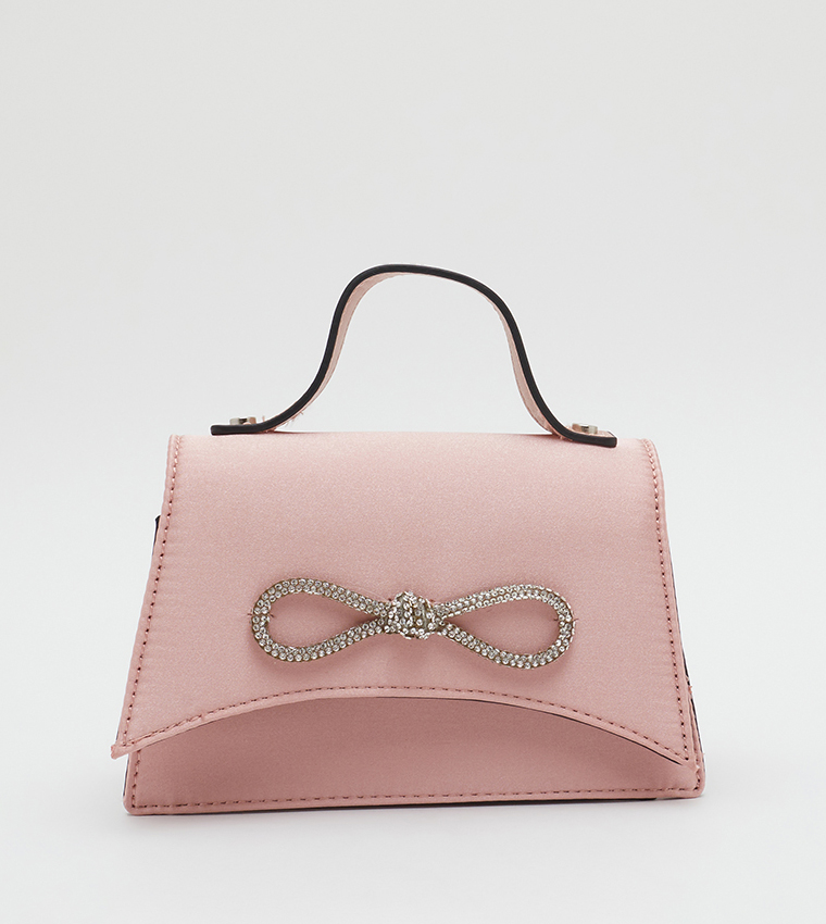 Papioni Embellished Top Handle Bag