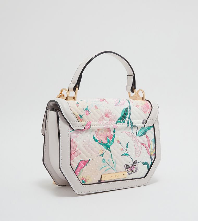 Buy Aldo Harley Floral Print Top Handle Bag In Pink | 6thStreet Saudi ...