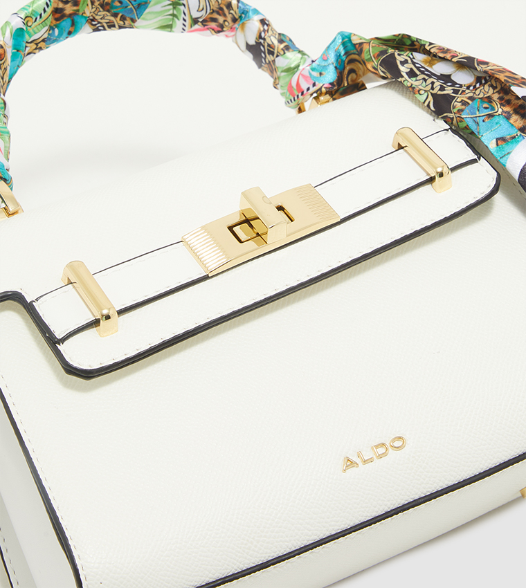 Buy Classic Aldo Wrapped Silk Scarf Handle Mini Handbagneutral Online in  India 