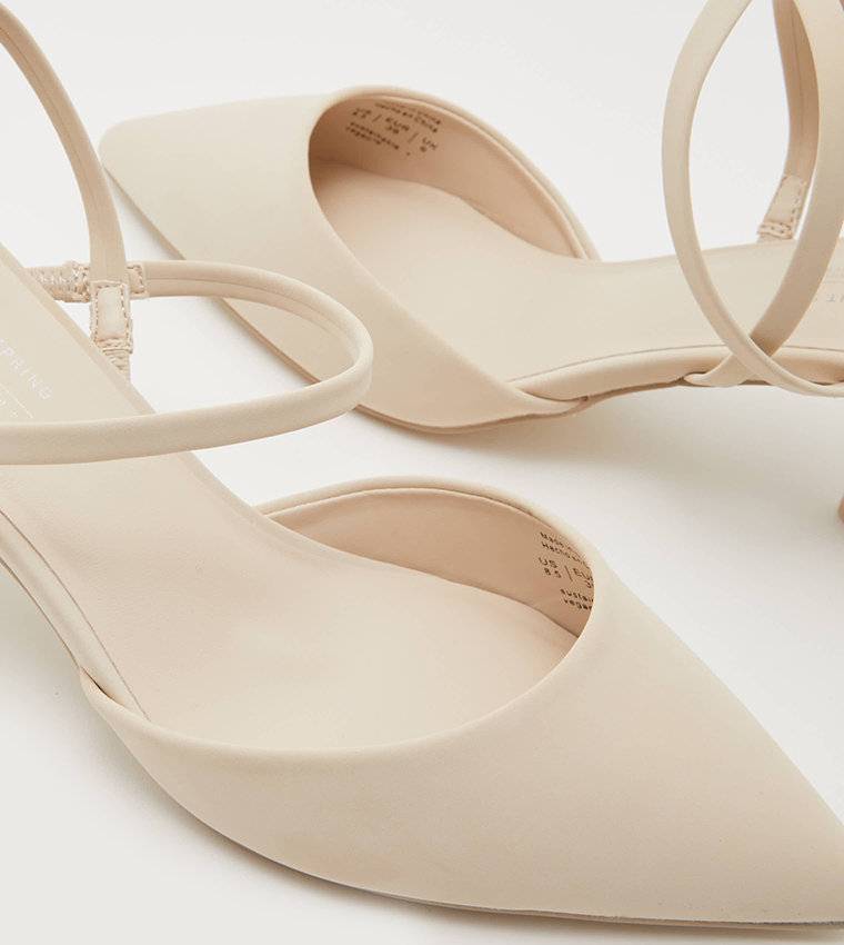 MELODYY Block Heel Pointed Toe Pumps