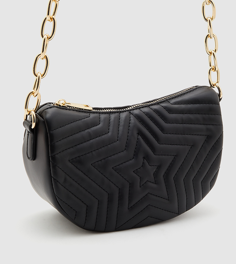 Buy Call It Spring CHIC LIFE Qulited Zip Closure Crossbody Bag In Black