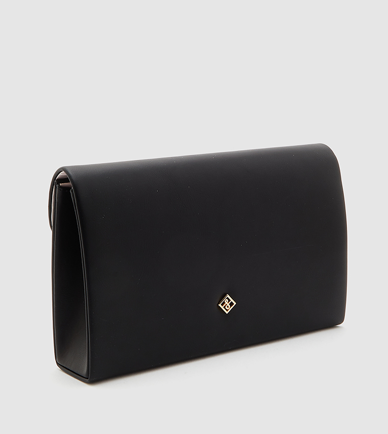 QWEENBEE Chain Accent Envelope Clutch