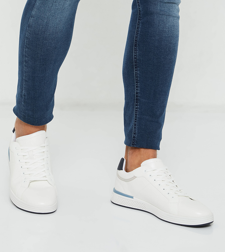 Buy Aldo POLYSPEC Contrast Trim Lace Up Sneakers In White 6thStreet UAE