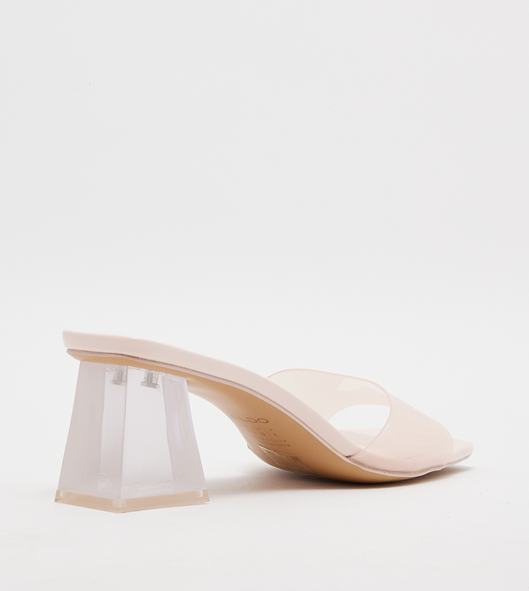 CASABLANCA Square Toe Block Heel Sandals