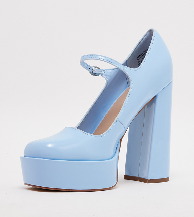 ANJIE Block Heel Mary Jane Shoes
