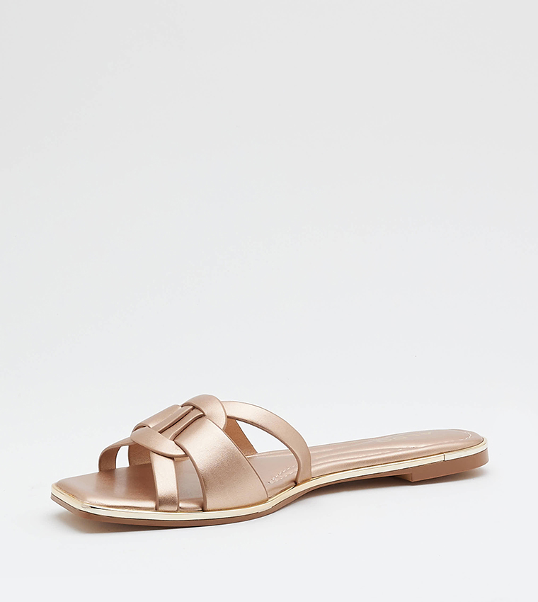CADIALDAN Open Toe Flat Sandals