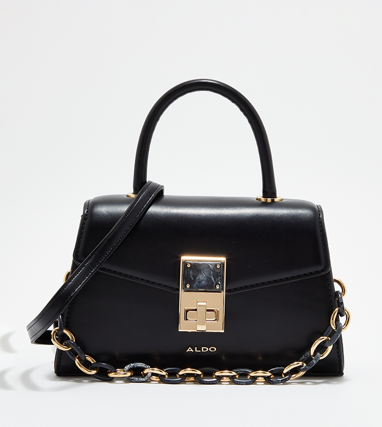 Buy Aldo YASMYN Solid Handheld Bag In Black 6thStreet Saudi Arabia