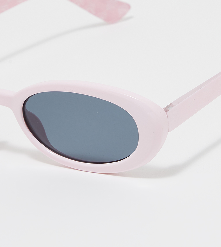 Call It Spring Pink Sunglasses Buy Call It Spring CAPENSE Oval Frame Sunglasses In Pink  main image 2