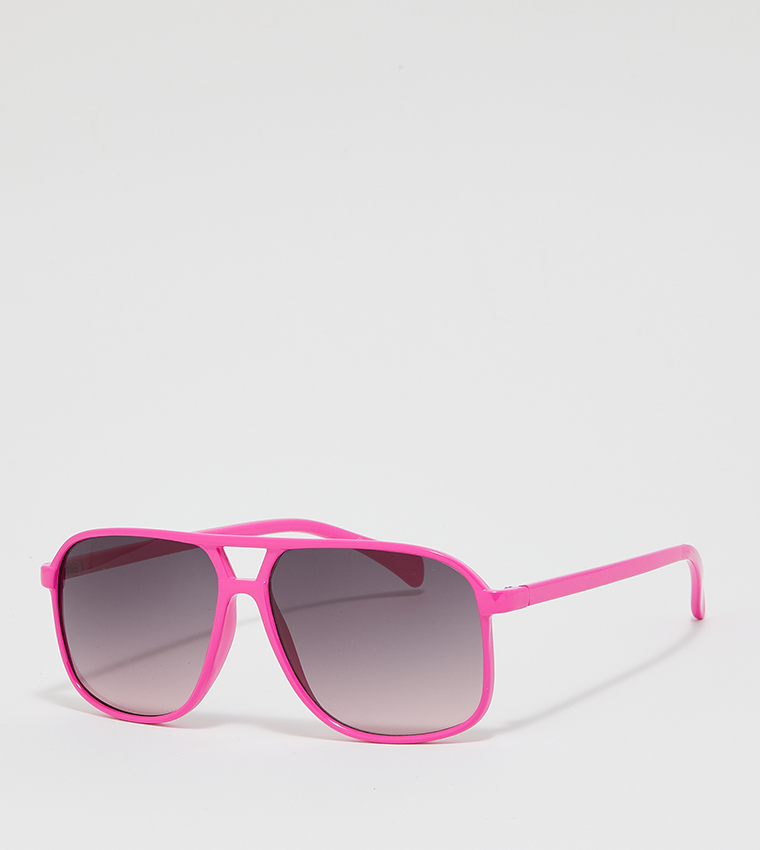 Pink cheap rimmed sunglasses